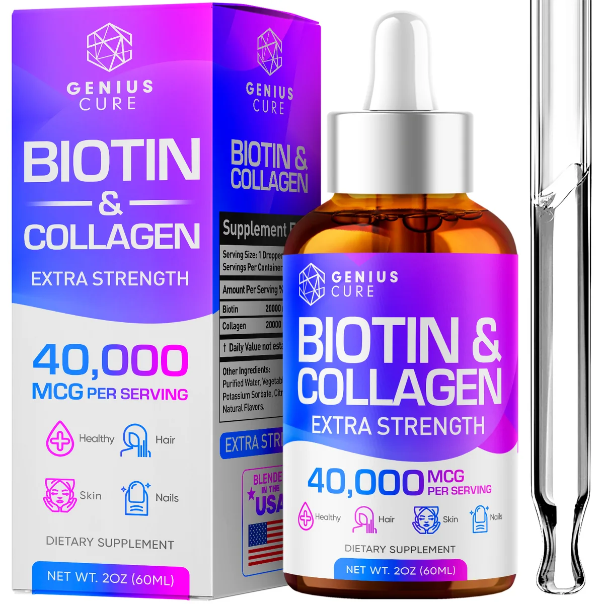Biotin & Collagen Extra Strength Drops
