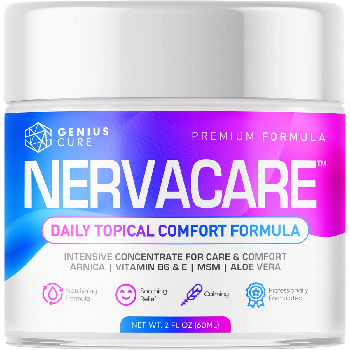 Nervacare Daily Topical Comfort Cream jar